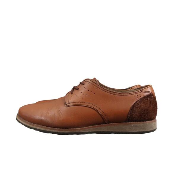 Flexi Shoes Mens 9 Oxford Chukka Leather Classic Professional Comfort Work Brown main image 7